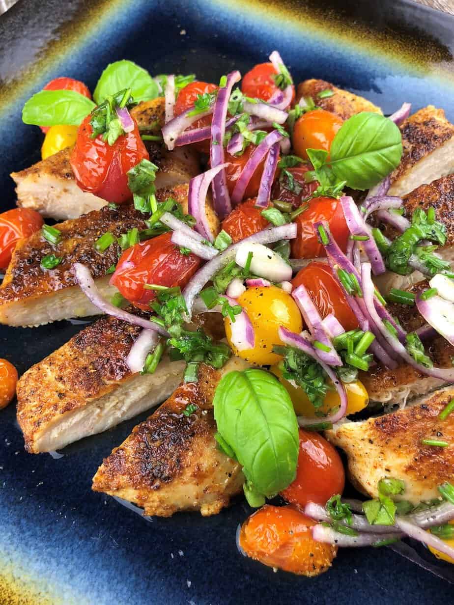 Gluten Free Grilled Chicken with Roasted Tomatoes Gluten Free by Jan