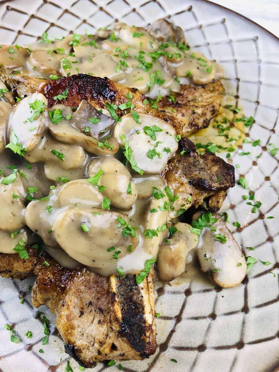 Gluten Free Pork Chops and Mushrooms | Gluten Free by Jan